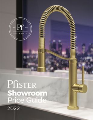 Pfister Showroom Price Guide 2022 Cover Thumbnail