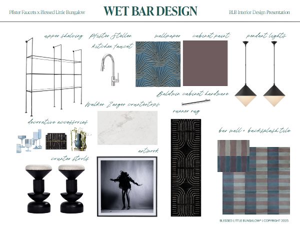 Mood Board - Wet Bar Vignette