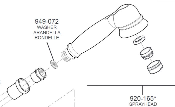 Price Pfister Pull-Out Kitchen Faucet Repair Parts