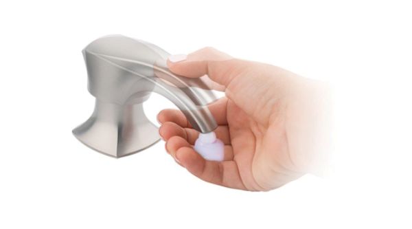 One hand shop soap dispenser