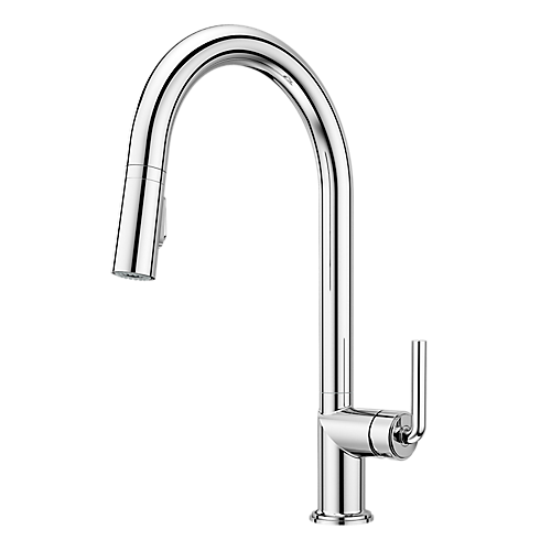 Tenet 1-Handle Pull-Down Kitchen Faucet (GT529-TNTC) with Tenet Handle Kit (HHL-GTTNTC)