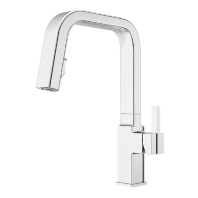 Verve 1-Handle Pull-Down Kitchen Faucet (GT529-VRVC) with Verve Handle Kit (HHL-GTVRVC)