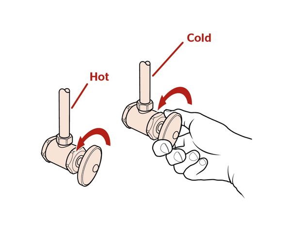  Grifo de baño II, letras H y C grabadas en el grifo para  indicar la ubicación del agua fría y caliente, control de una sola palanca  : Herramientas y Mejoras del