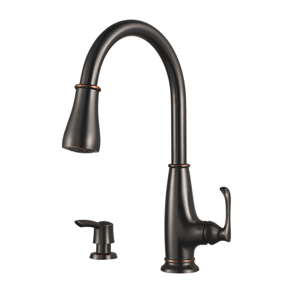 Tuscan Bronze Ainsley F-529-7AYY 1-Handle Pull-Down Kitchen Faucet