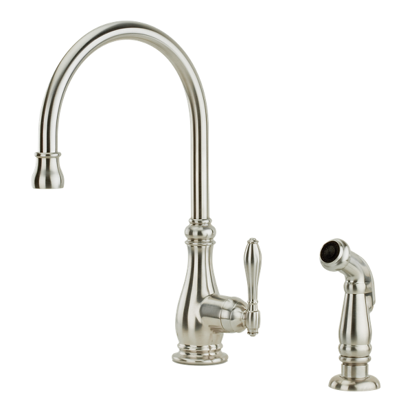 Stainless Steel Alina F-029-4HYS 1-Handle Kitchen Faucet Stainless Steel Alina F-029-4HYS 1-Handle Kitchen Faucet