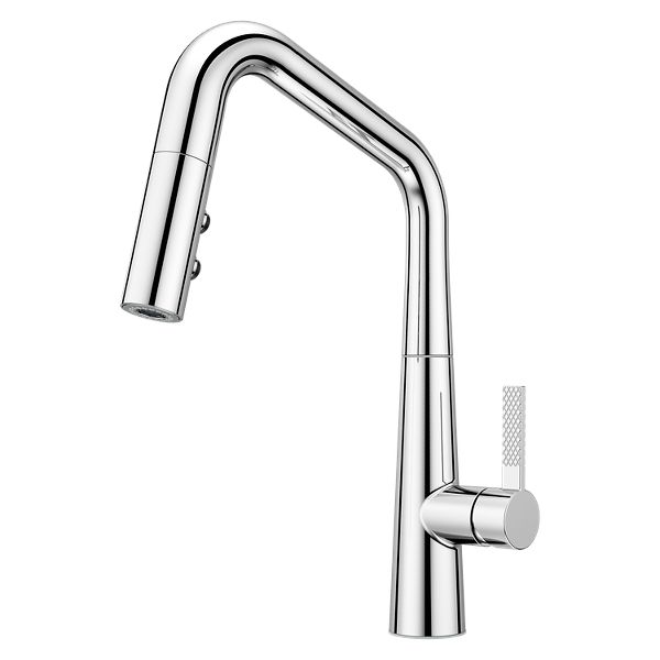 Polished Chrome Asari GT529-ASRC 1-Handle Pull-Down Kitchen Faucet