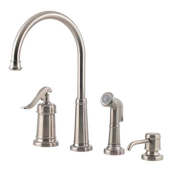 Pfister 961058S Ashfield Soap Dispenser Mount Shank – Stainless Steel, Includes Washer & Nut