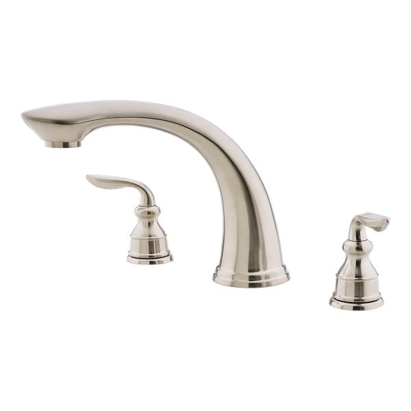 Brushed Nickel Avalon 806-CB0K 2-Handle Roman Tub with Valve