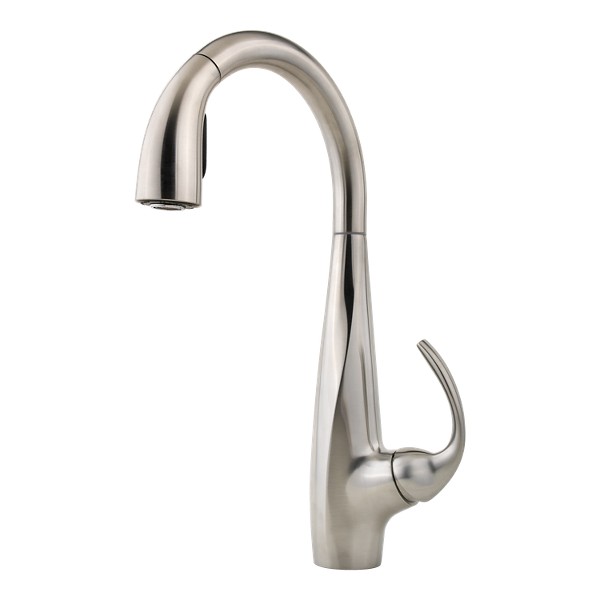 Avanti Single-Handle Pull-Down Sprayer Kitchen Faucet in Stainless Steel