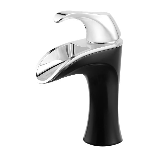 Pfister Brea 4 in Centerset Single-Handle Waterfall Bathroom Faucet Chrome 