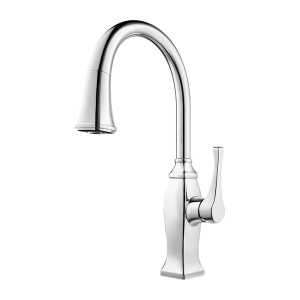 Polished Chrome Briarsfield GT529-BFC 1-Handle Pull-Down Kitchen Faucet |  Pfister Faucets