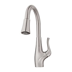 Stainless Steel Clarify F 529 Fcys 1 Handle Pull Down Kitchen Faucet Pfister Faucets