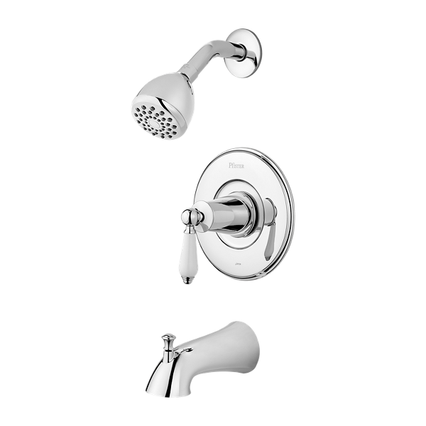 Polished Chrome Courant 8p8 Ws2 Cospc 1 Handle Tub Shower Faucet