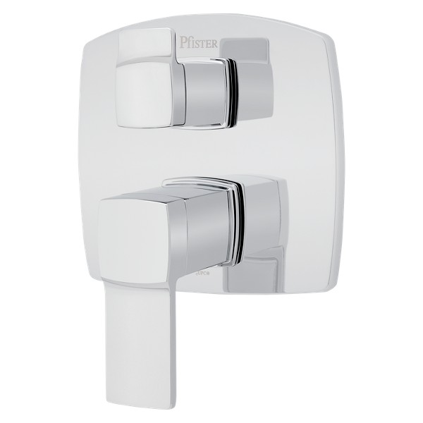 Polished Chrome Deckard R89-SDAC Stacked Diverter Trim Kit