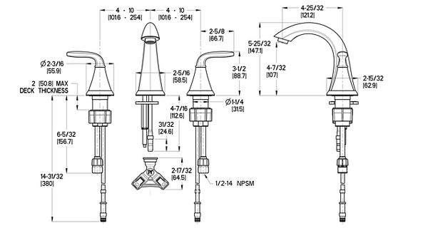 widespread bathroom sink faucets parts