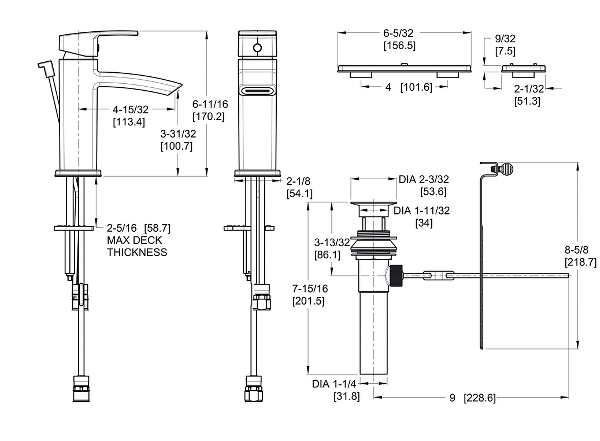 Brushed Nickel Kenzo LG42-DF1K Single Control Bathroom Brushed Nickel Kenzo LG42-DF1K Single Control Bathroom