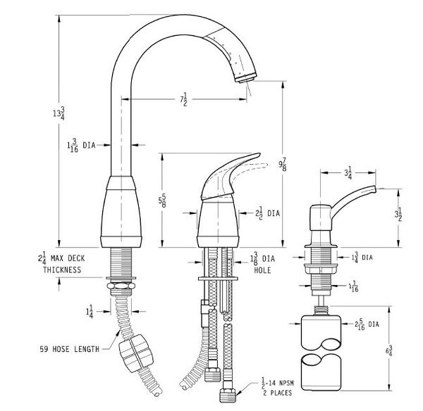 Stainless Steel Contempra T526 5ss 1, What Are The Parts Of A Kitchen Faucet Called