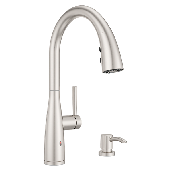 Pfister Raya Spot Defense Stainless Steel 1-Handle Deck-Mount Pull-Down Touchless Kitchen Faucet (Deck Plate Included) Pfister Raya Spot Defense Stainless Steel 1-Handle Deck-Mount Pull-Down Touchless Kitchen Faucet (Deck Plate Included)