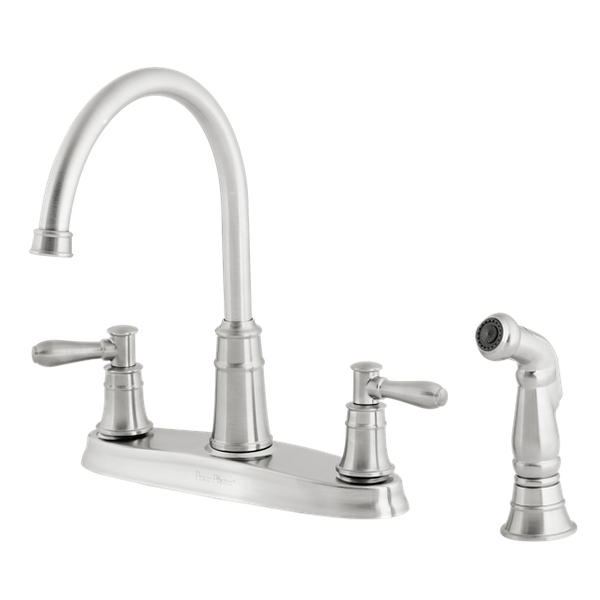 Stainless Steel Harbor F 036 Cl4s 2 Handle Kitchen Faucet