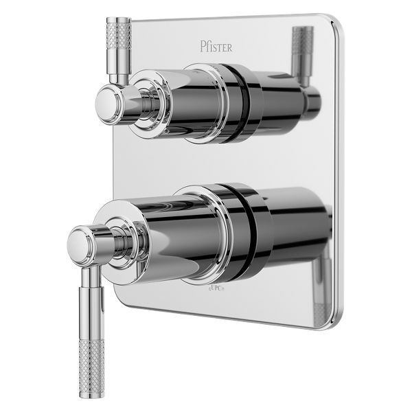 【Rintosull】PERFECT FORM Mサイズ上下３点セット Polished Chrome Hillstone R89-SHLSC Stacked Diverter Trim Kit