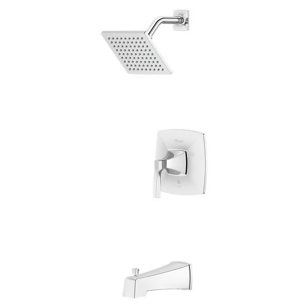 Polished Chrome Holliston LG89-8HTC 1-Handle Tub & Shower Trim Kit