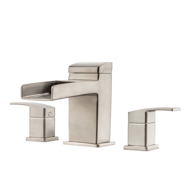 Brushed Nickel Kenzo RT6-3DFK 2-Handle Roman Tub Trim Kit