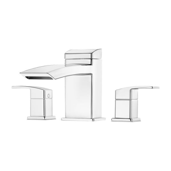 Polished Chrome Kenzo RT6-5D1C 2-Handle Roman Tub Faucet | Pfister
