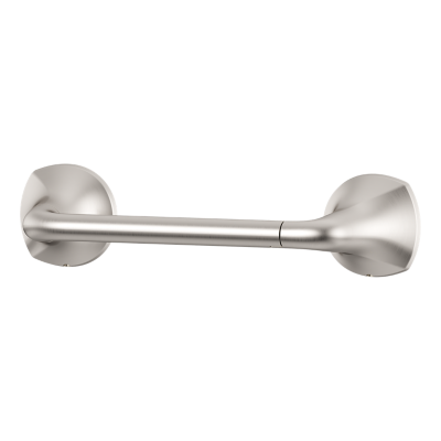 Brushed silver shop toilet paper holder