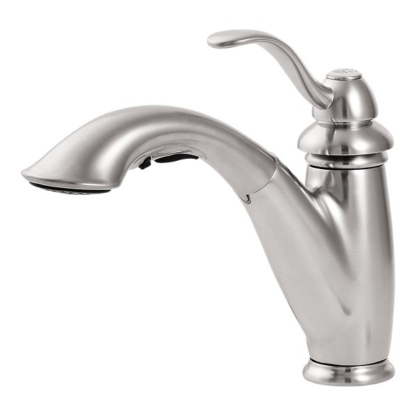 Stainless Steel Marielle Lg532 7ss 1 Handle Pull Out Kitchen Faucet Pfister Faucets