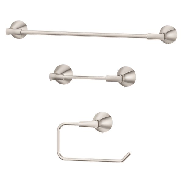 Brushed Nickel Masey BTB-MC3KK 3-Piece Accessory Kit | Pfister Faucets