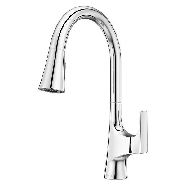 Polished Chrome Norden GT529-NRC 1-Handle Pull-Down Kitchen Faucet