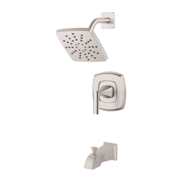 Spot Defense Brushed Nickel Penn 8P8-PESGS 1-Handle Tub & Shower