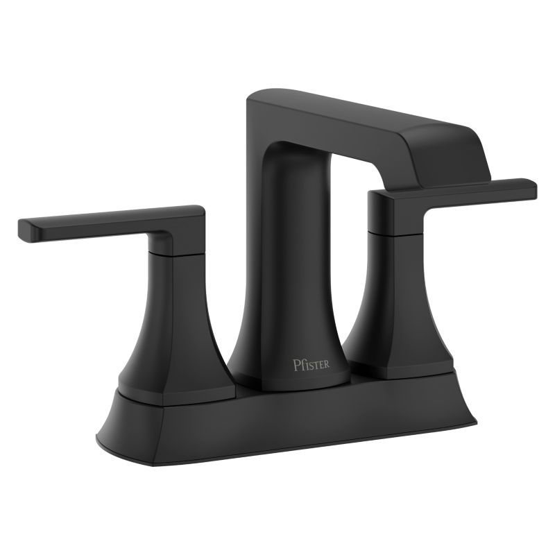 Centerset Bathroom Faucet in Matte Black