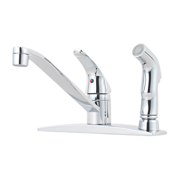 Polished Chrome Pfirst Series G134-3444 1-Handle Kitchen Faucet