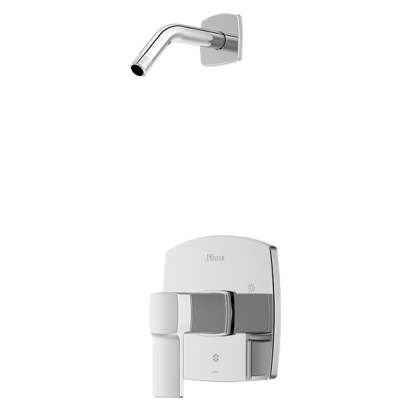 Pfister Deckard Shower Only Trim Kit with 0X8 Series Tub and Shower Rough-in Valve Pfister Deckard Shower Only Trim Kit with 0X8 Series Tub and Shower Rough-in Valve