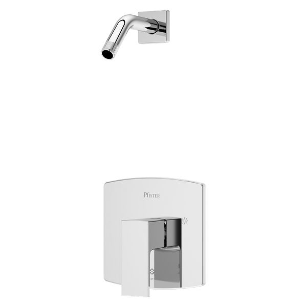 Polished Chrome Pfirst Modern R89-7PFMC 1-Handle Shower Only Trim