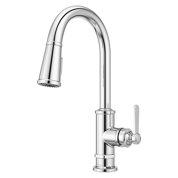 Polished Chrome Port Haven GT529-TDC 1-Handle Pull-Down Kitchen