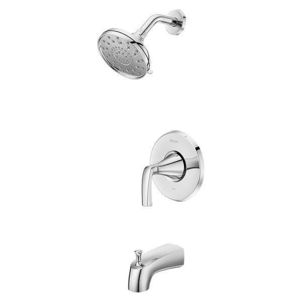 Polished Chrome Rancho 8P8-WS2-RCHSC 1-Handle Tub & Shower Trim