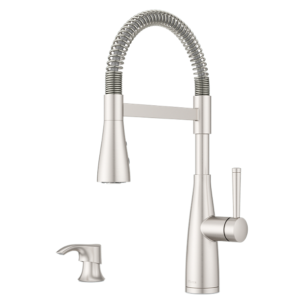 Pfister Raya Spot Defense Stainless Steel 1-Handle Deck-Mount Pull-Down Touchless Kitchen Faucet (Deck Plate Included) Pfister Raya Spot Defense Stainless Steel 1-Handle Deck-Mount Pull-Down Touchless Kitchen Faucet (Deck Plate Included)