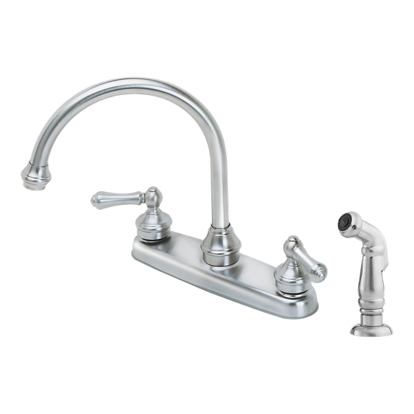 Stainless Steel Savannah Lf 8h6 85ss 2 Handle Kitchen Faucet