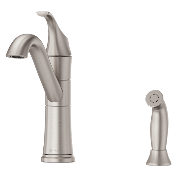 Spot Defense Stainless Steel Talby F-034-4TTGS 1-Handle Kitchen Faucet