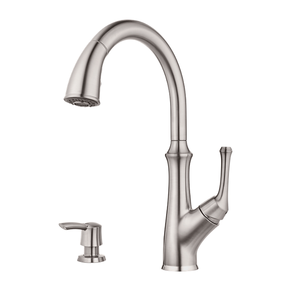 Stainless Steel Tamera F-529-7TAS 1-Handle Pull-Down Kitchen Faucet