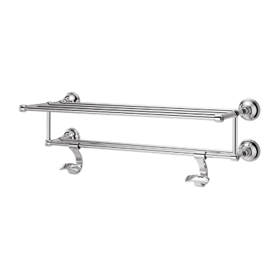 Chrome train best sale rack towel shelf