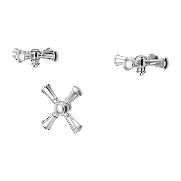 Polished Chrome Tisbury HHL-LG6-TBC Cross Handle Kit