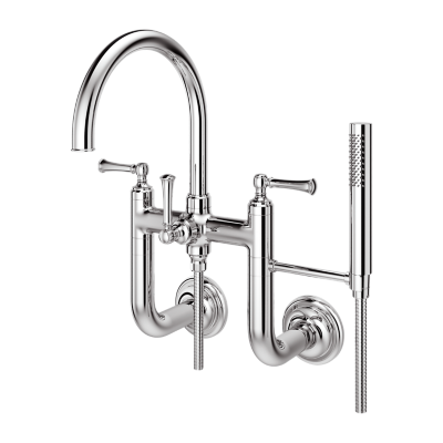 Polished Chrome Tisbury LG6-3TBC Wall Mount Tub Filler