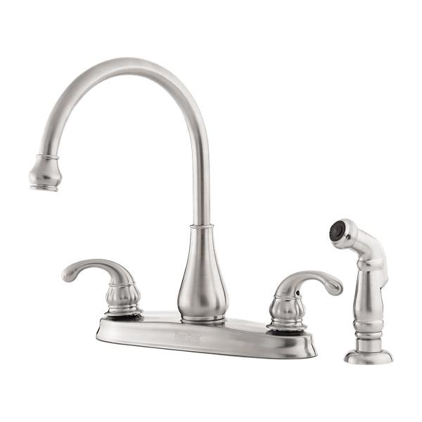 Stainless Steel Treviso Gt36 4dss 2 Handle Kitchen Faucet