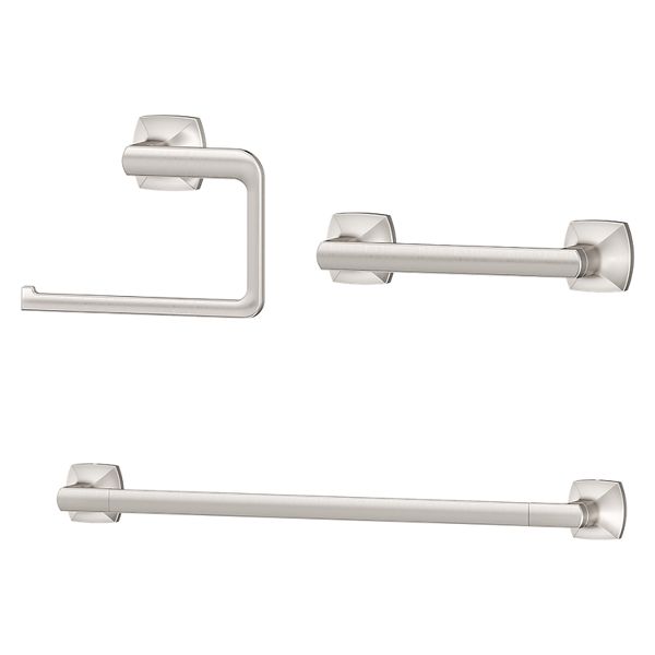 Spot Defense Brushed Nickel Vaneri BTB-VRI3GS 3-Piece Accessory