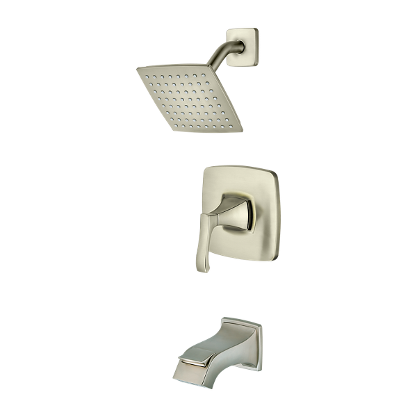 Brushed Nickel Venturi 8p8 Ws Vnsk 1 Handle Tub Shower Faucet