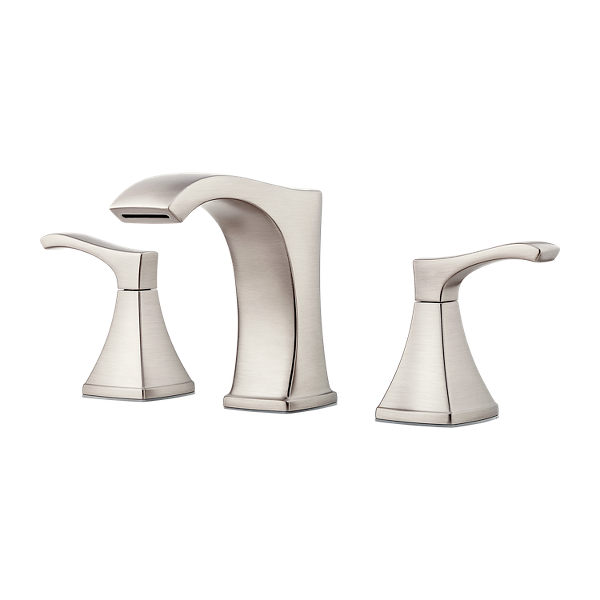 Spot Defense Brushed Nickel Venturi Lf 049 Vngs 2 Handle 8 Widespread Bathroom Faucet Pfister Faucets