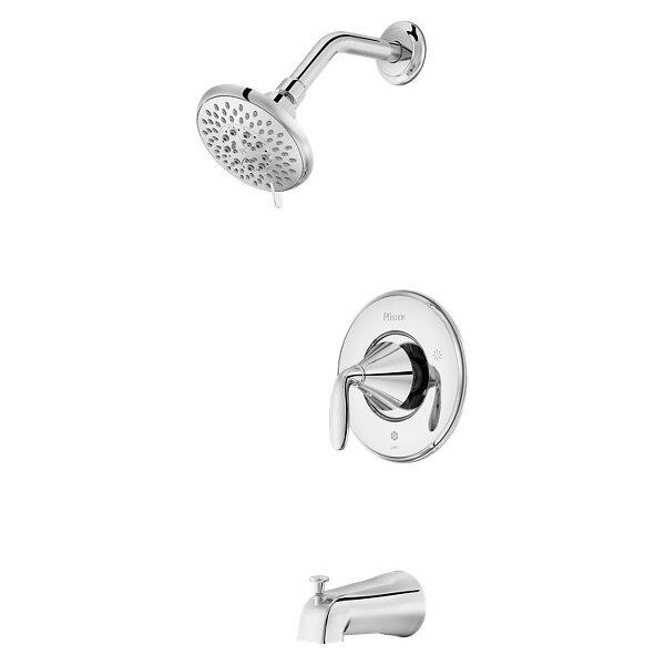 Chatfield Single-Handle 3-Spray Tub and Shower Faucet and 4 in. Centerset Bathroom Faucet Set in Polished Chrome Chatfield Single-Handle 3-Spray Tub and Shower Faucet and 4 in. Centerset Bathroom Faucet Set in Polished Chrome